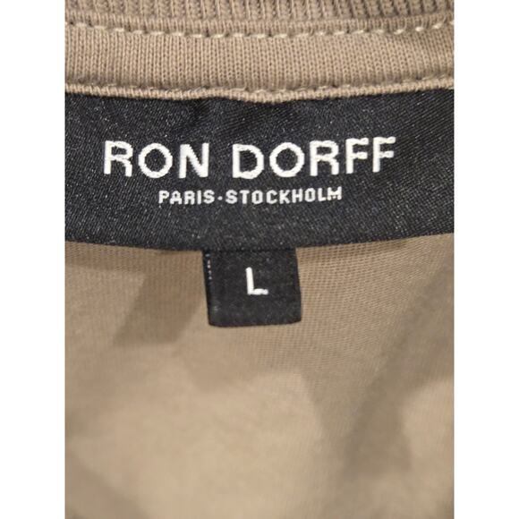 Ron Dorff 100% Organic Cotton Crewneck T-Shirt Tan Mens Large - Picture 4 of 6